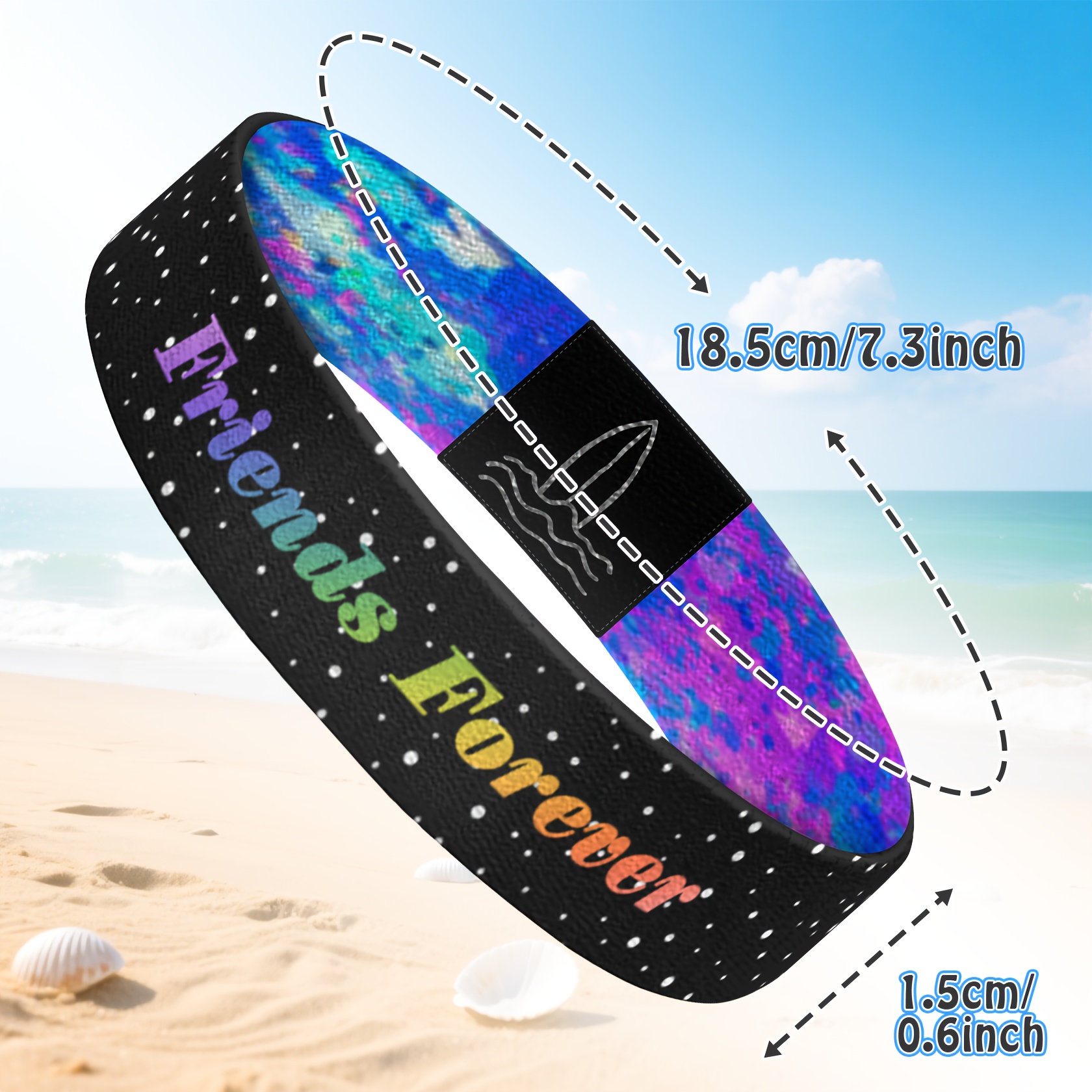 Adjustable Elastic Wristband for Surfing and Casual Wear